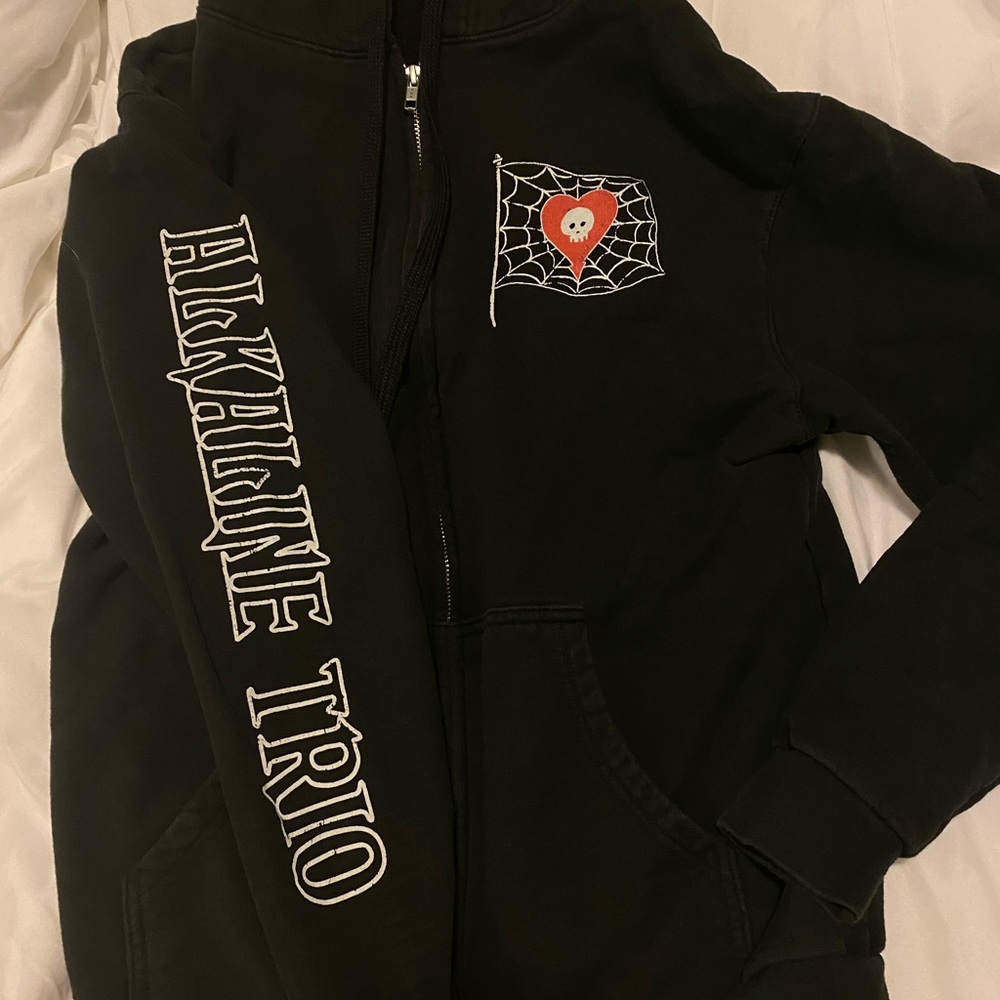 Alkaline Trio tour zip up hoodie